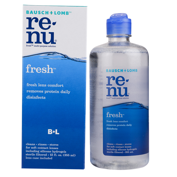 Bausch + Lomb Renu Fresh Contact Lens Solution 355 ml