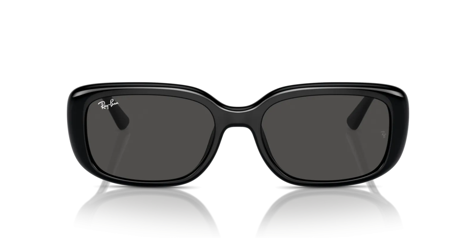 RayBan Rounded Rectangle Black 0RB4421D Sunglasses