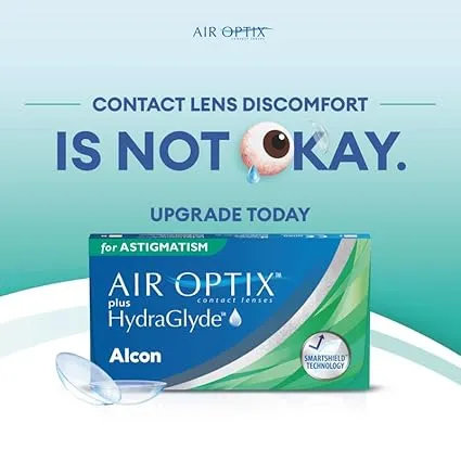 Alcon Air Optix Plus Hydraglyde Astigmatism 3 Lens Pack, view 4