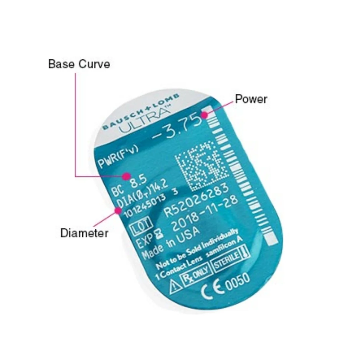 Bausch + Lomb Ultra 6 Lens Pack, view 3