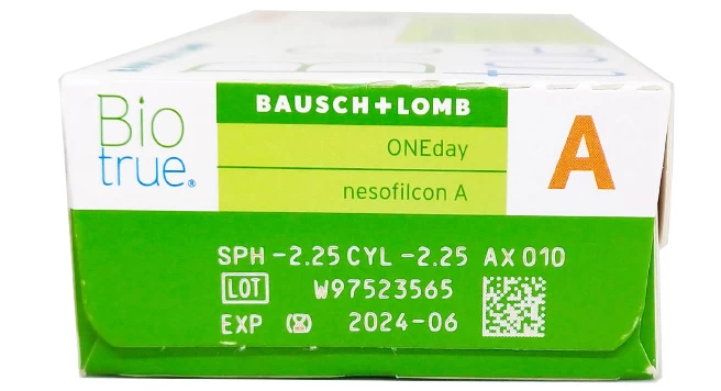 Bausch + Lomb Biotrue 1 Day Astigmatism 30 Lens Pack, view 2