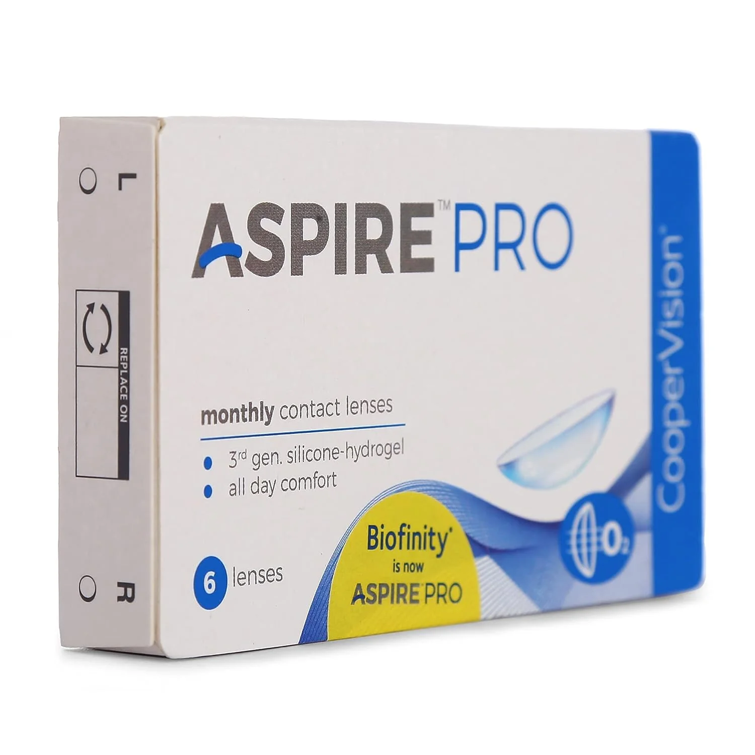 Cooper Vision Aspire PRO Monthly 6 Lens Pack, view 3