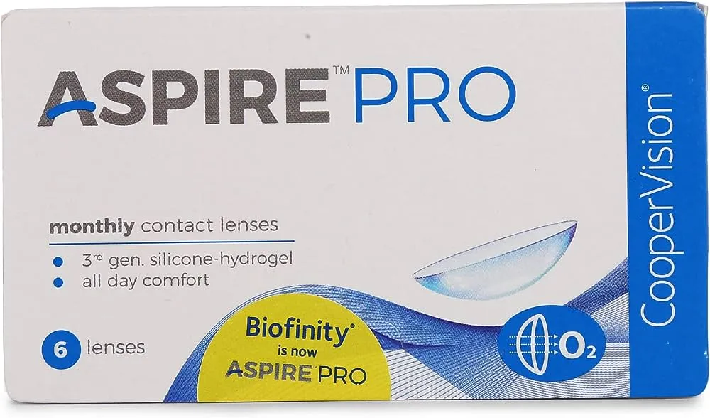 Cooper Vision Aspire PRO Monthly 6 Lens Pack, view 4