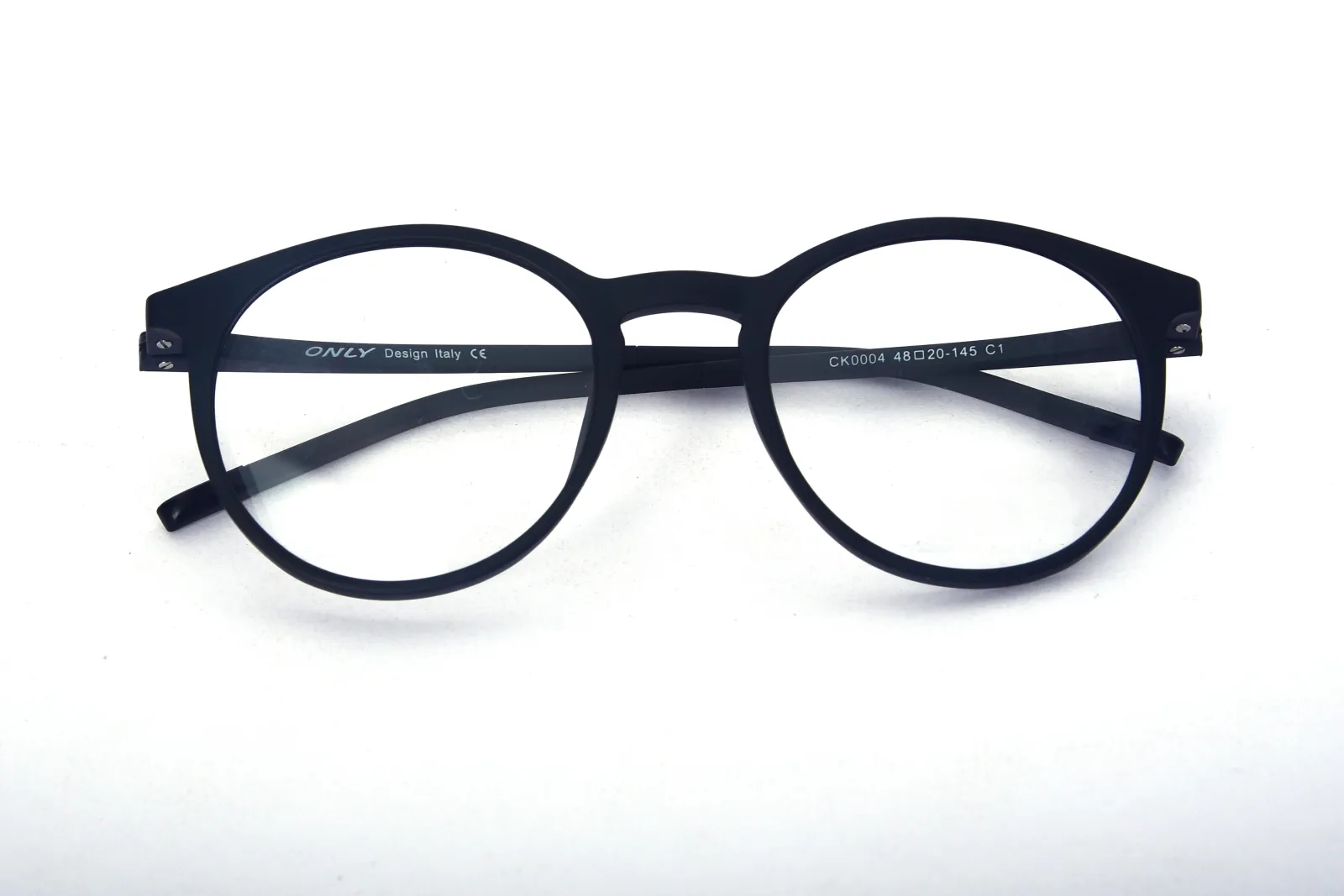 FOE 1507 Matte Black Round Full Rim Eyeglasses, view 2