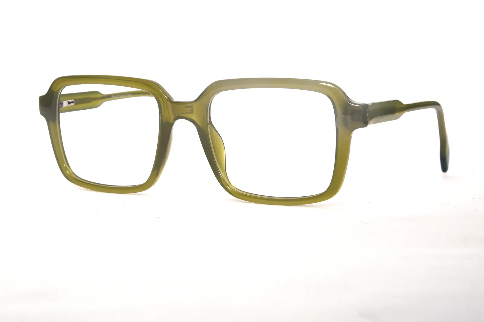 FOE 1513 Square Green Full Rim Eyeglasses, view 3