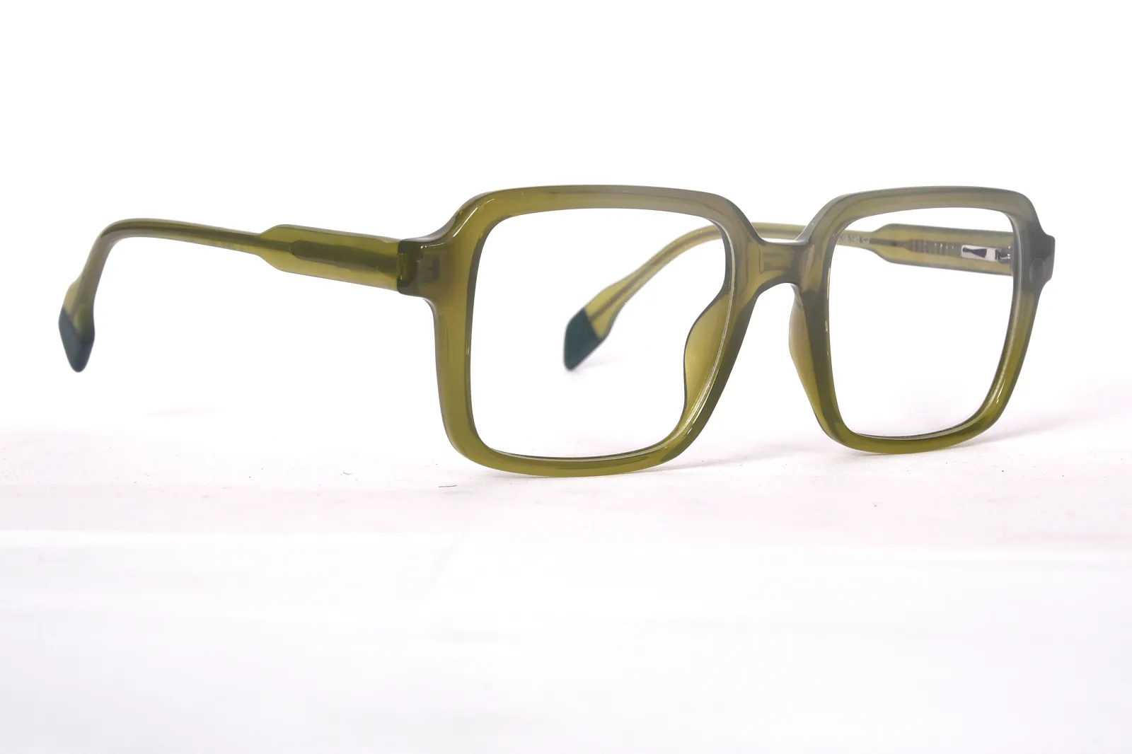 FOE 1513 Square Green Full Rim Eyeglasses, view 4