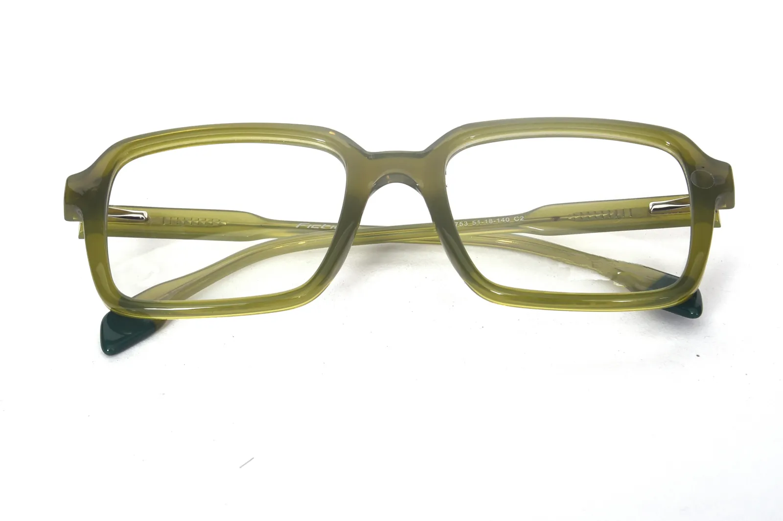 FOE 1513 Square Green Full Rim Eyeglasses, view 5