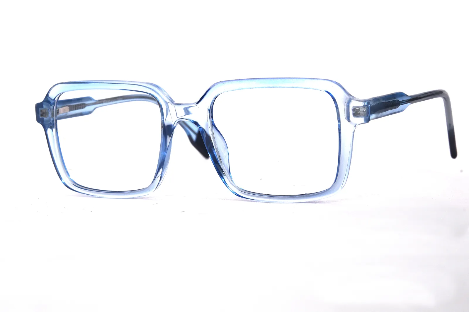 FOE 1514 Square Light Blue Full Rim Eyeglasses, view 3