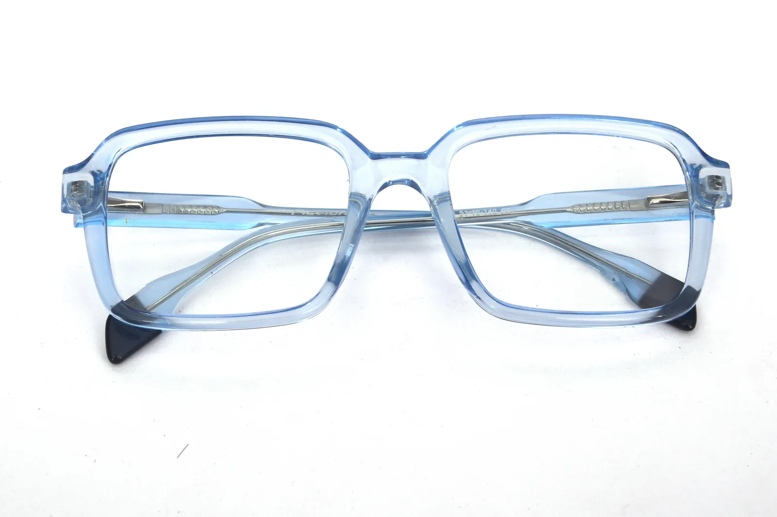 FOE 1514 Square Light Blue Full Rim Eyeglasses, view 5