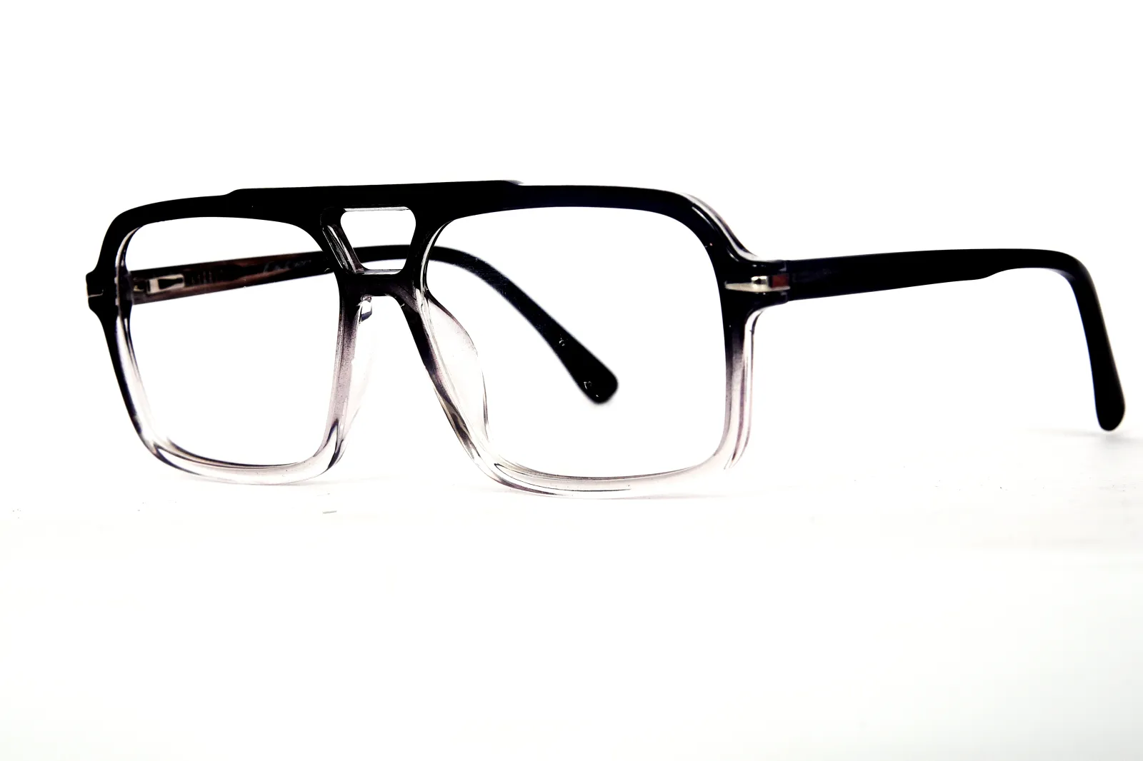 FOE 1515 Square Black Gradient Full Rim Eyeglasses, view 3