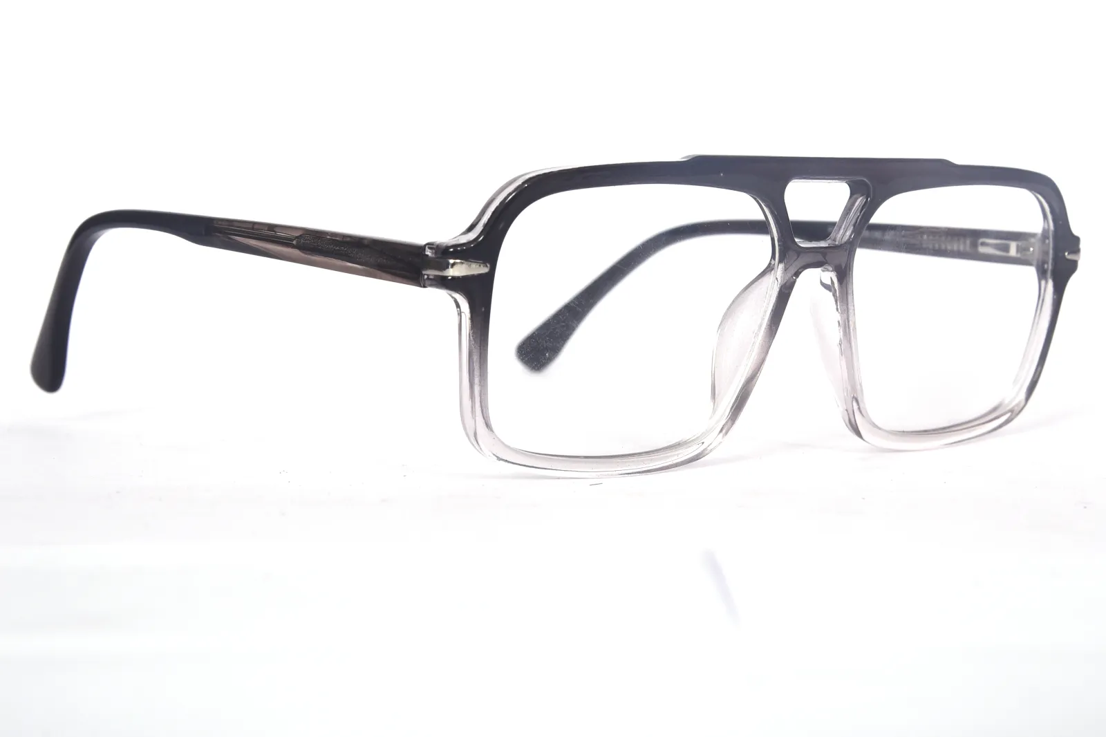 FOE 1515 Square Black Gradient Full Rim Eyeglasses, view 4
