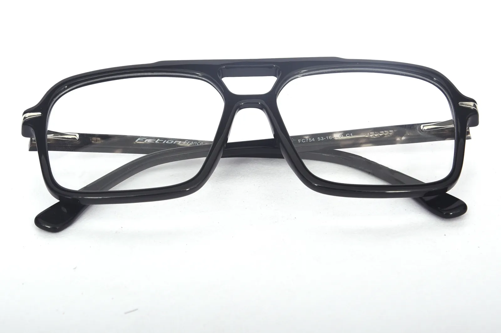 FOE 1517 Square Black Full Rim Eyeglasses, view 5