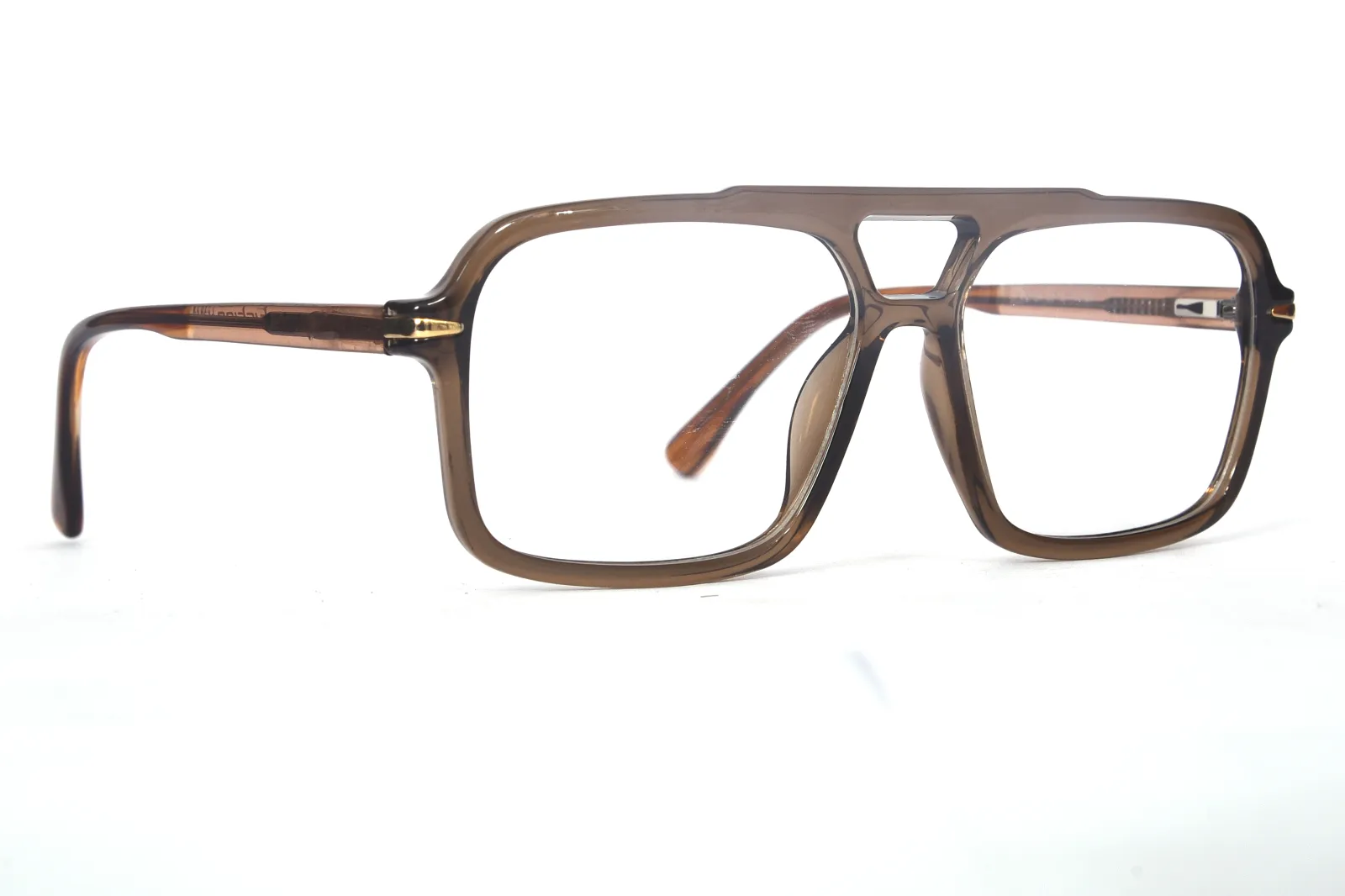 FOE 1518 Square Brown Full Rim Eyeglasses, view 3