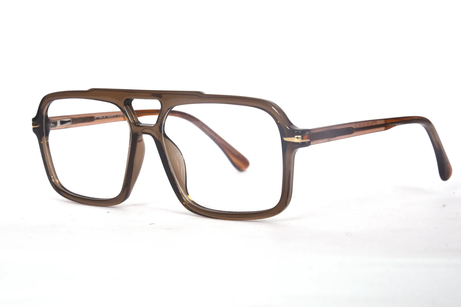FOE 1518 Square Brown Full Rim Eyeglasses, view 4