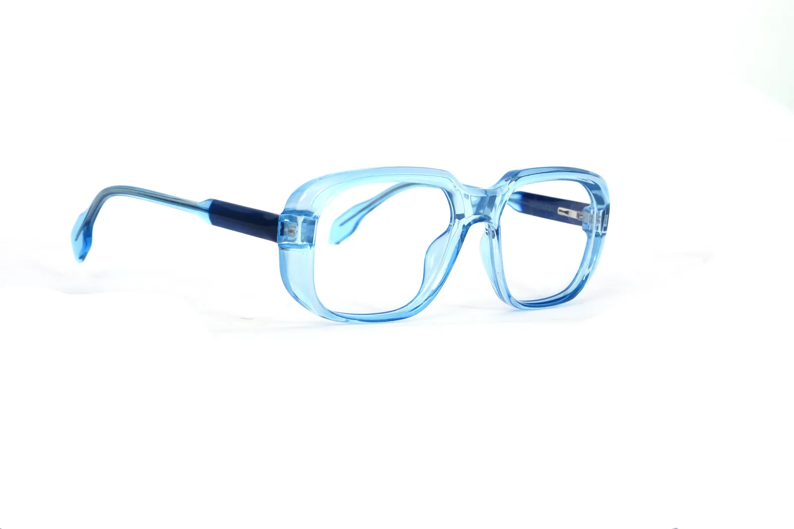 FOE 1522 Rectangle Light Blue Full Rim Eyeglasses, view 4