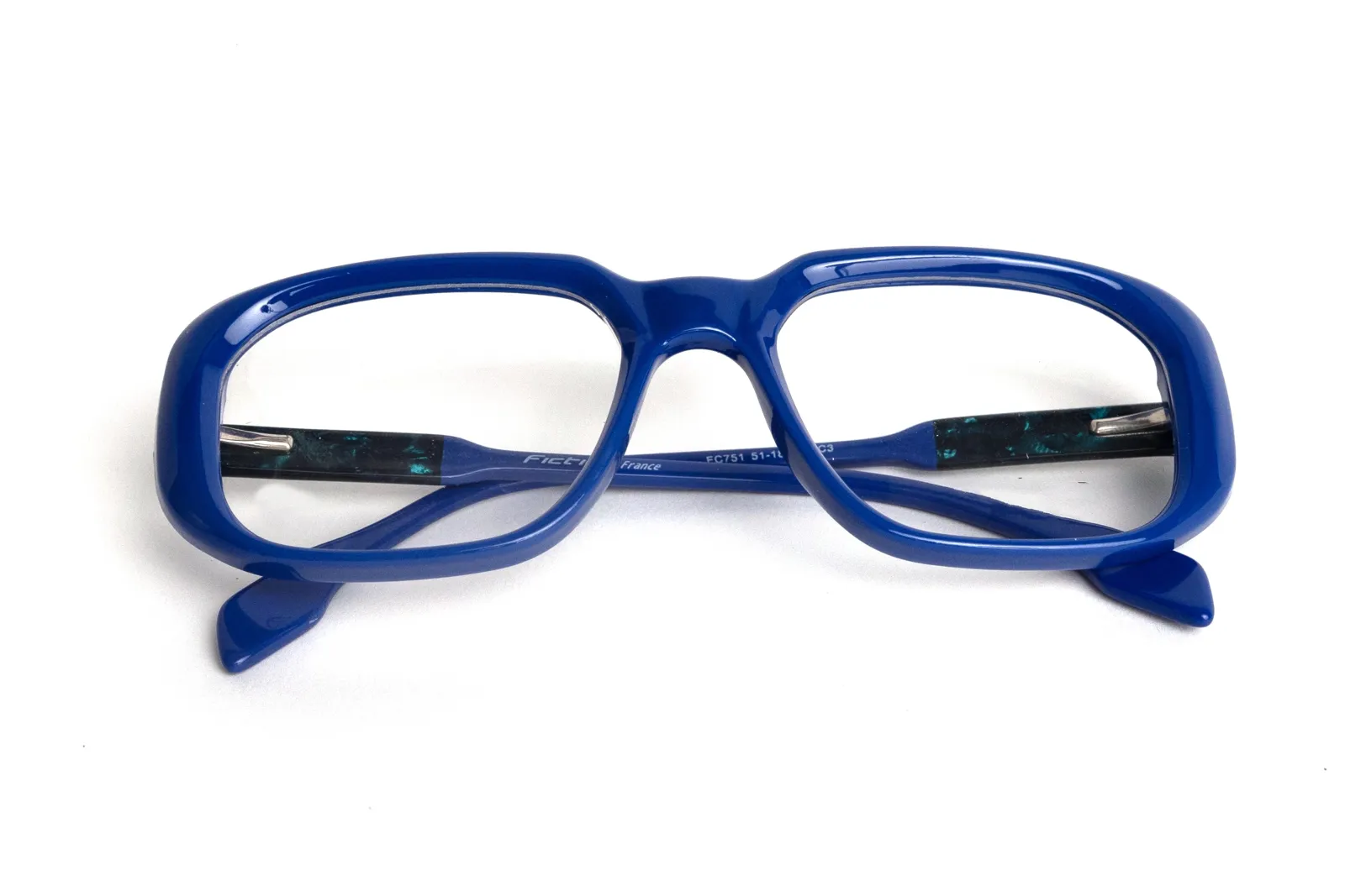 FOE 1523 Rectangle Blue Full Rim Eyeglasses, view 5