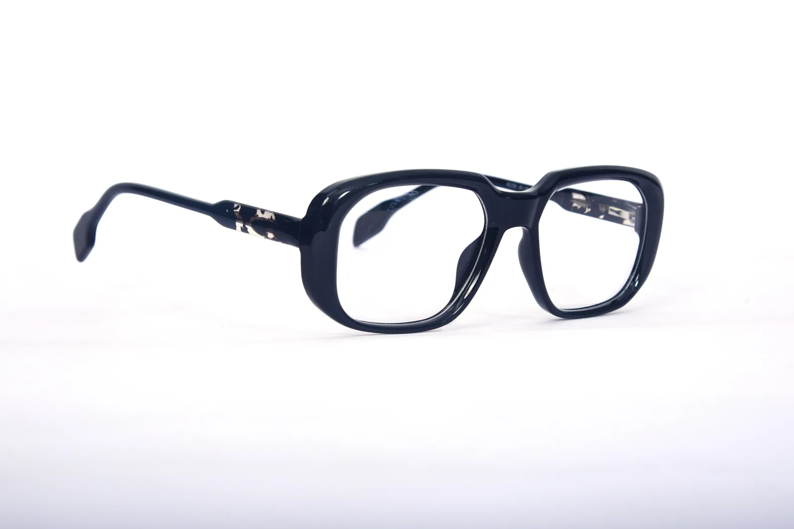 FOE 1524 Rectangle Black Full Rim Eyeglasses, view 4
