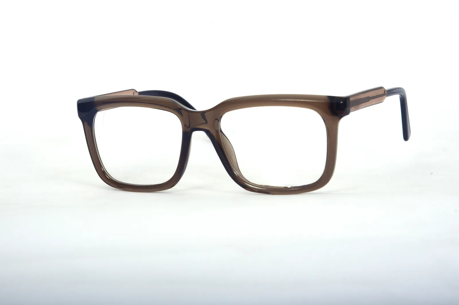 FOE 1526 Wayfarer Brown Full Rim Eyeglasses, view 3