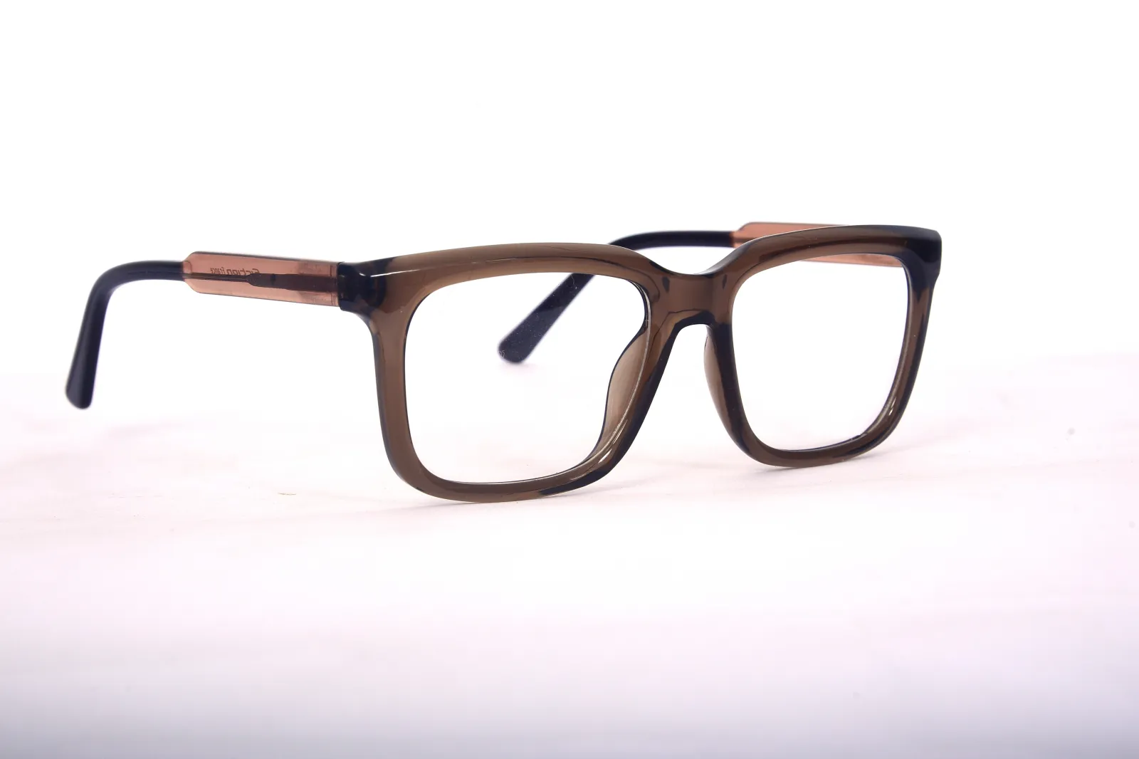 FOE 1526 Wayfarer Brown Full Rim Eyeglasses, view 4