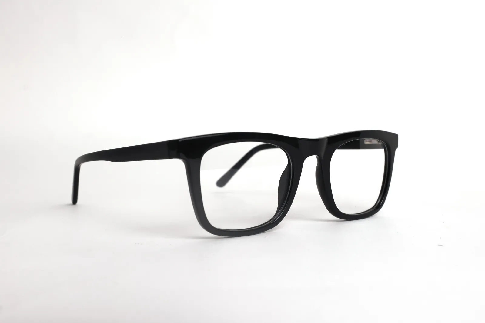 FOE 1528 Rectangle Black Full Rim Eyeglasses, view 4