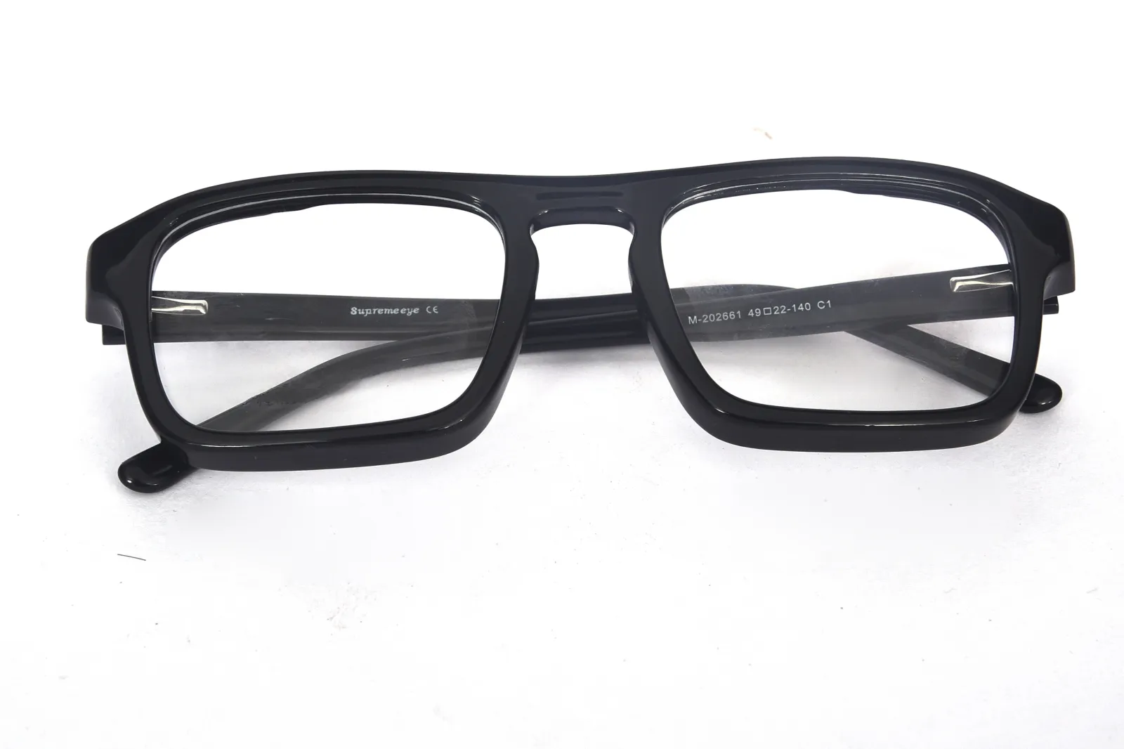 FOE 1535 Rectangle Black Full Rim Eyeglasses, view 5