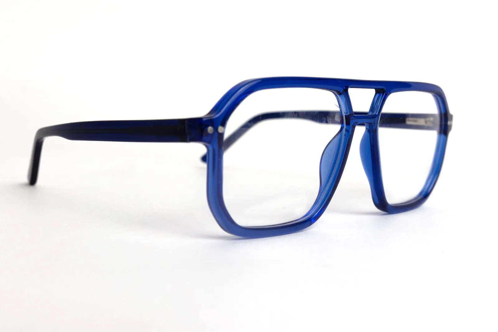 FOE 1536 Square Blue Full Rim Eyeglasses, view 4