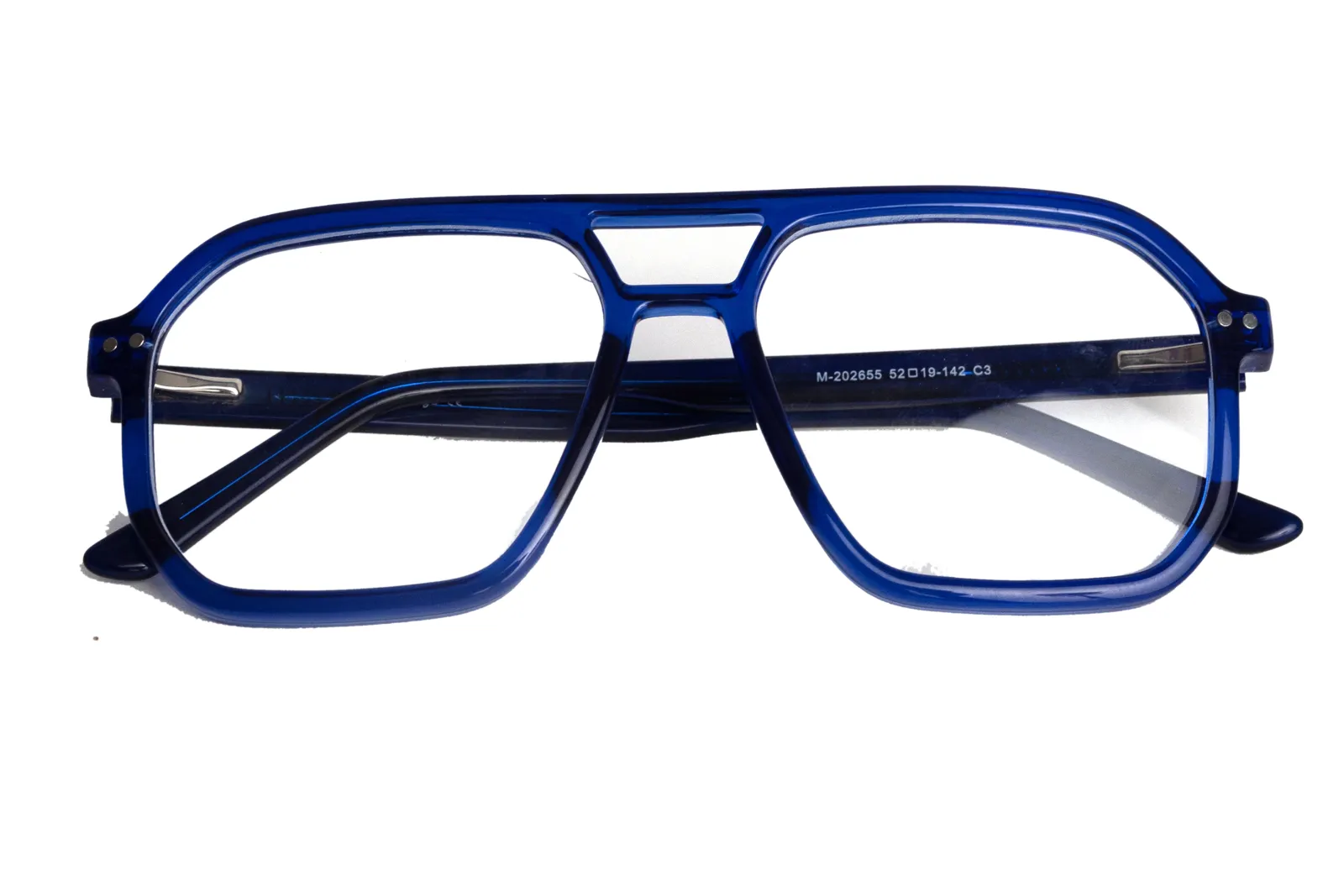 FOE 1536 Square Blue Full Rim Eyeglasses, view 5