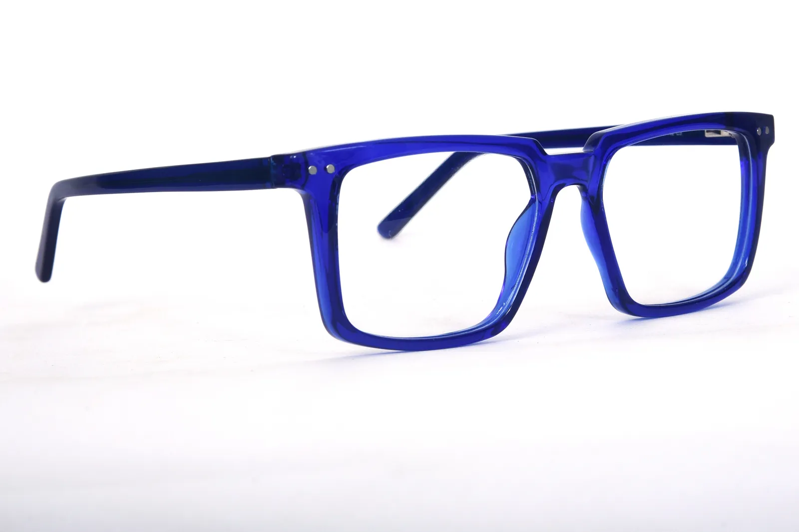 FOE 1541 Square Blue Full Rim Eyeglasses, view 4
