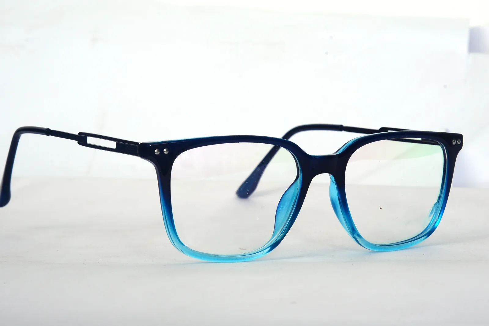 FOE 1548 Square Blue Full Rim Eyeglasses, view 3