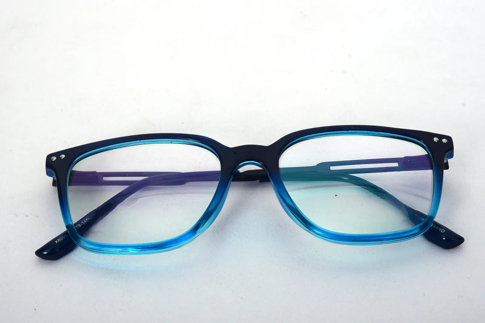 FOE 1548 Square Blue Full Rim Eyeglasses, view 4