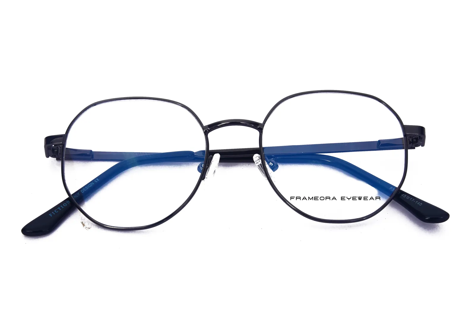 FOE 1607 Round Gunmetal Full Rim Eyeglasses, view 5