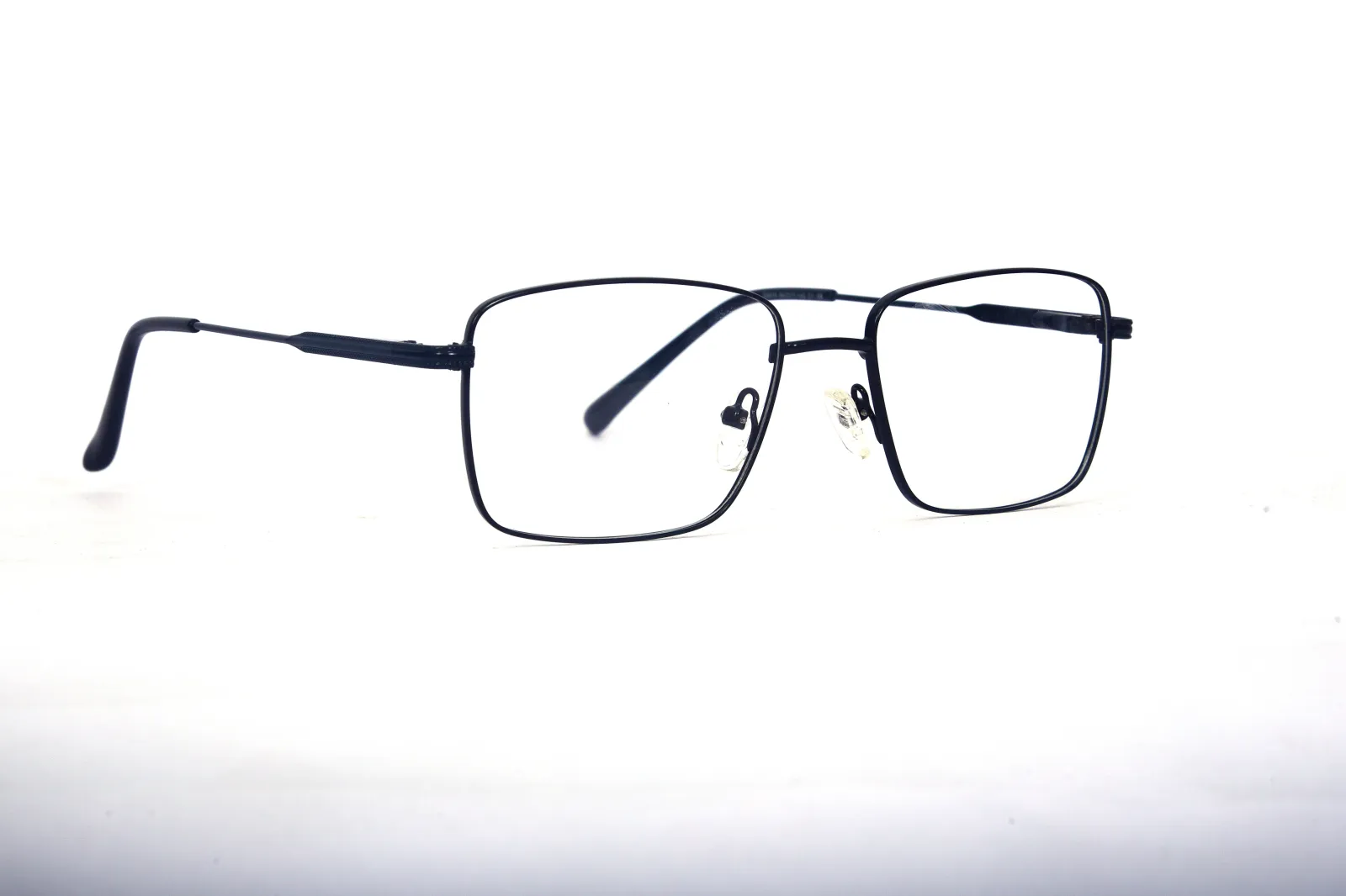 FOE 1613 Rectangle Black Titanium Full Rim Eyeglasses, view 4