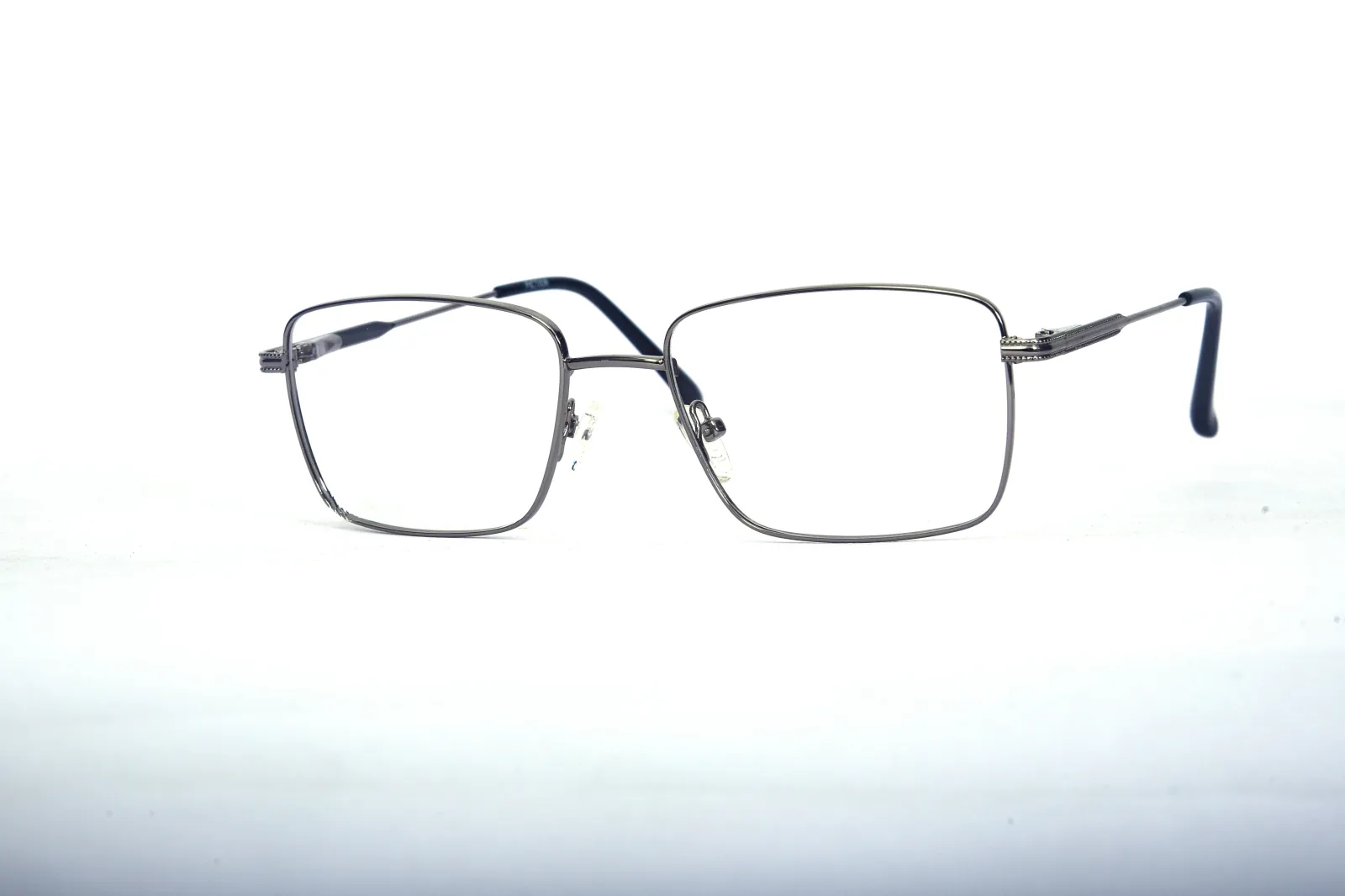 FOE 1614 Rectangle Silver Titanium Full Rim Eyeglasses, view 3