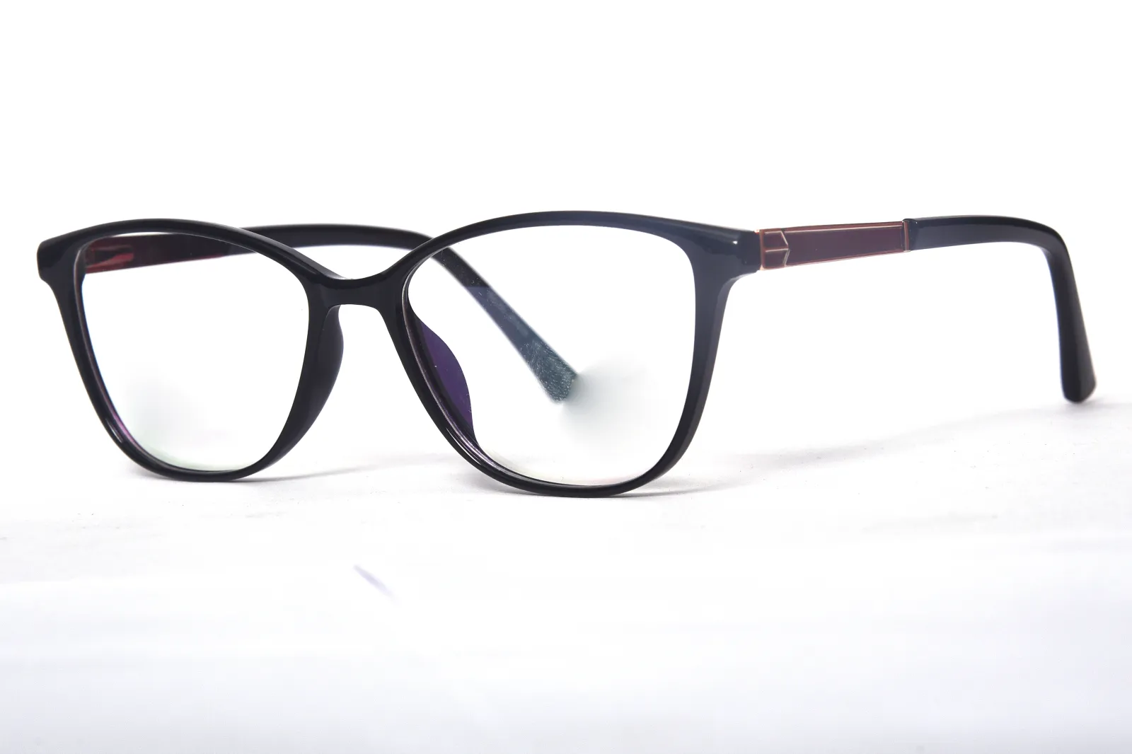 FOE 1631 Cat-Eye Black Full Rim Eyeglasses, view 3