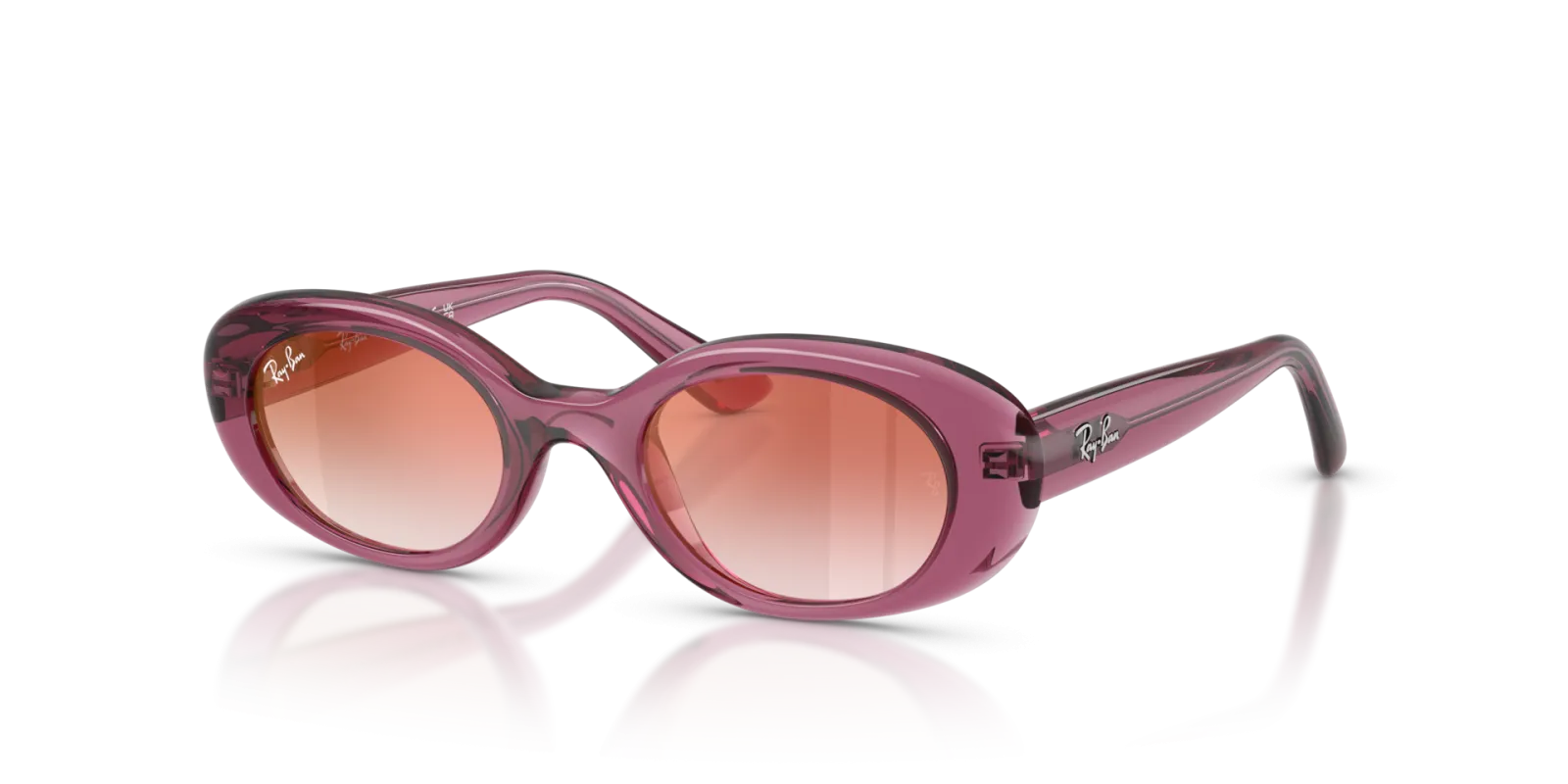 RayBan Kids Violet Oval 0RJ9141S Sunglasses, view 4