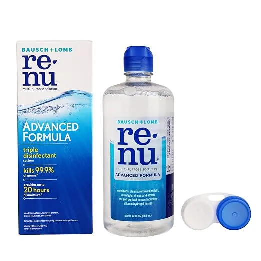 Bausch + Lomb Renu Advanced Multi Purpose Contact Lens Solution 355 ml, view 3