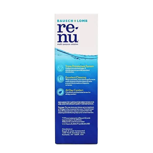 Bausch + Lomb Renu Advanced Multi Purpose Contact Lens Solution 118 ml, view 4