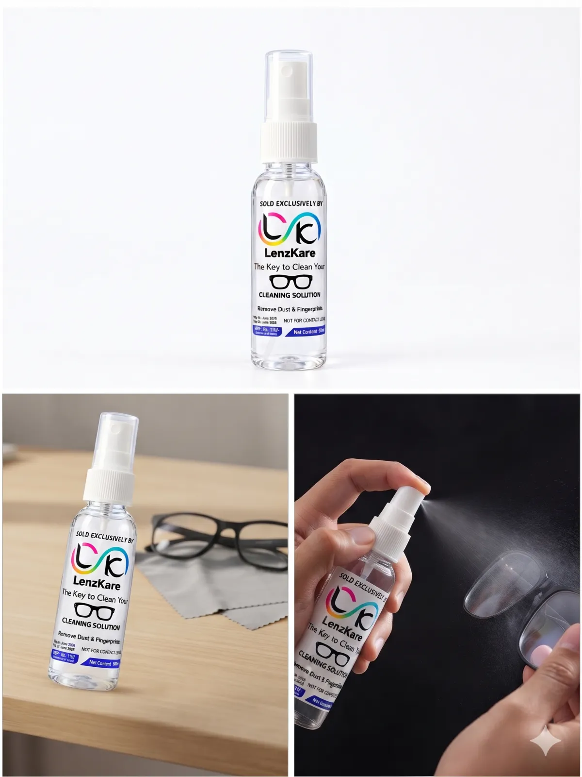 LenzKare Spectacle Cleaning Solution (60 ml), view 2