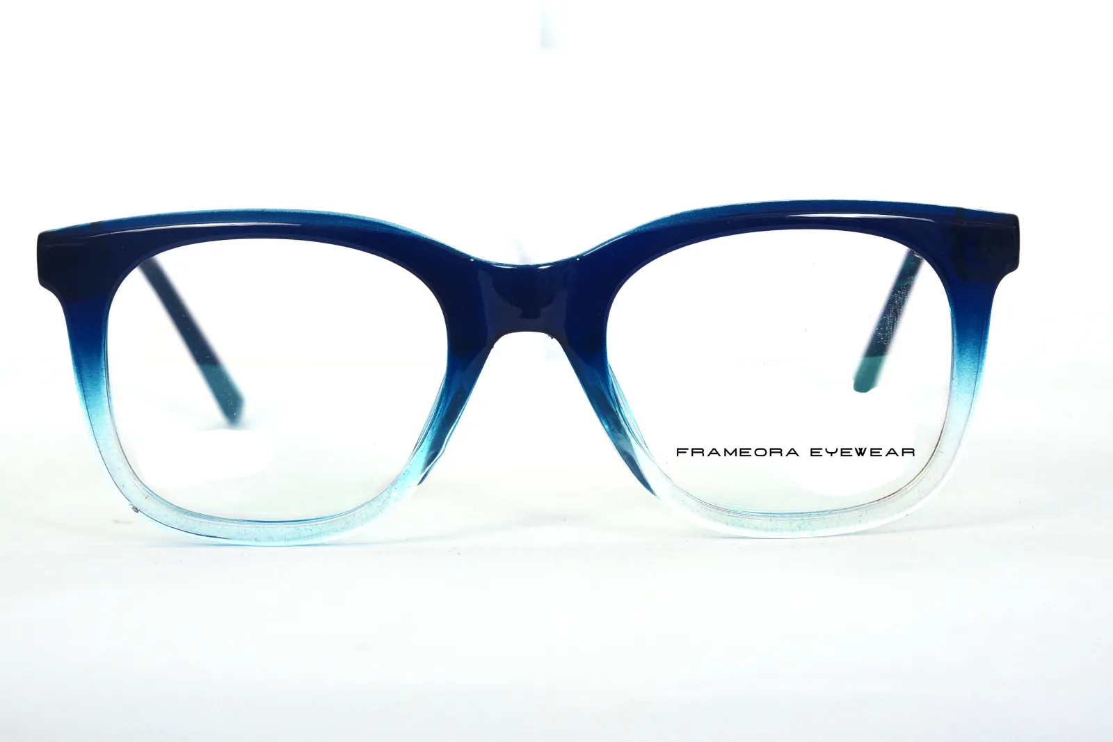 FOE Blue Gradient Rectangle Full Rim Eyeglasses