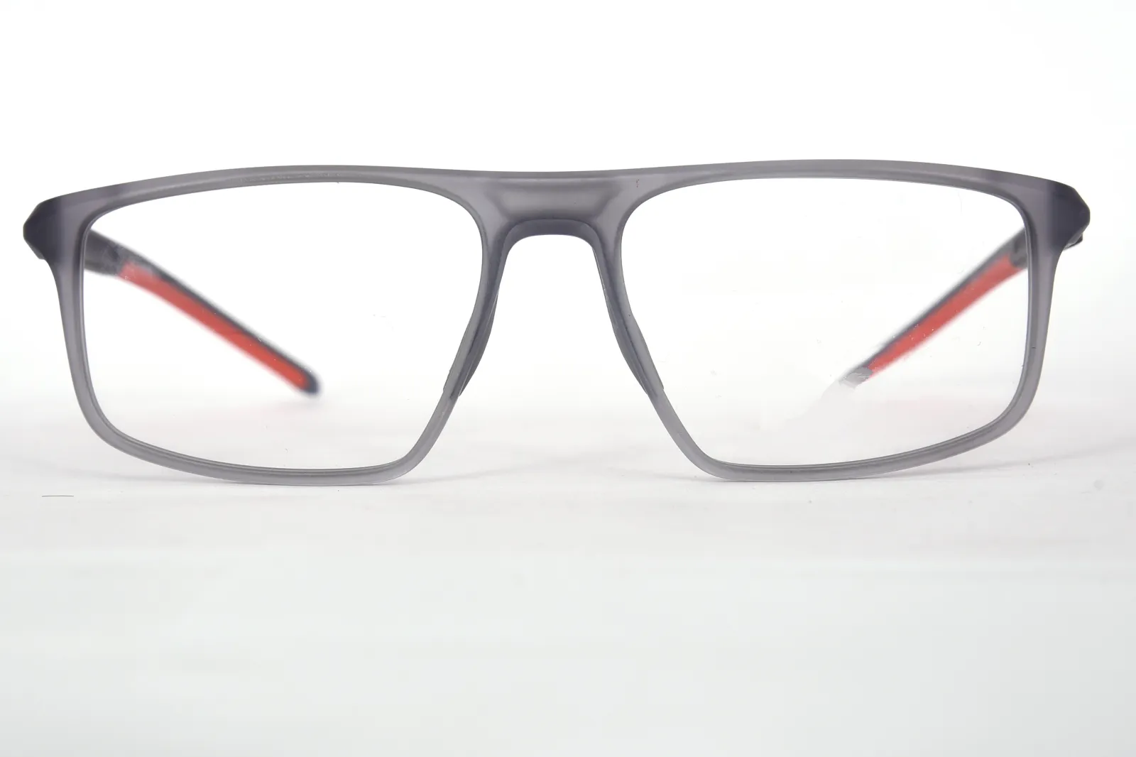 FOE Sports Gray Red Full Rim Eyeglasses