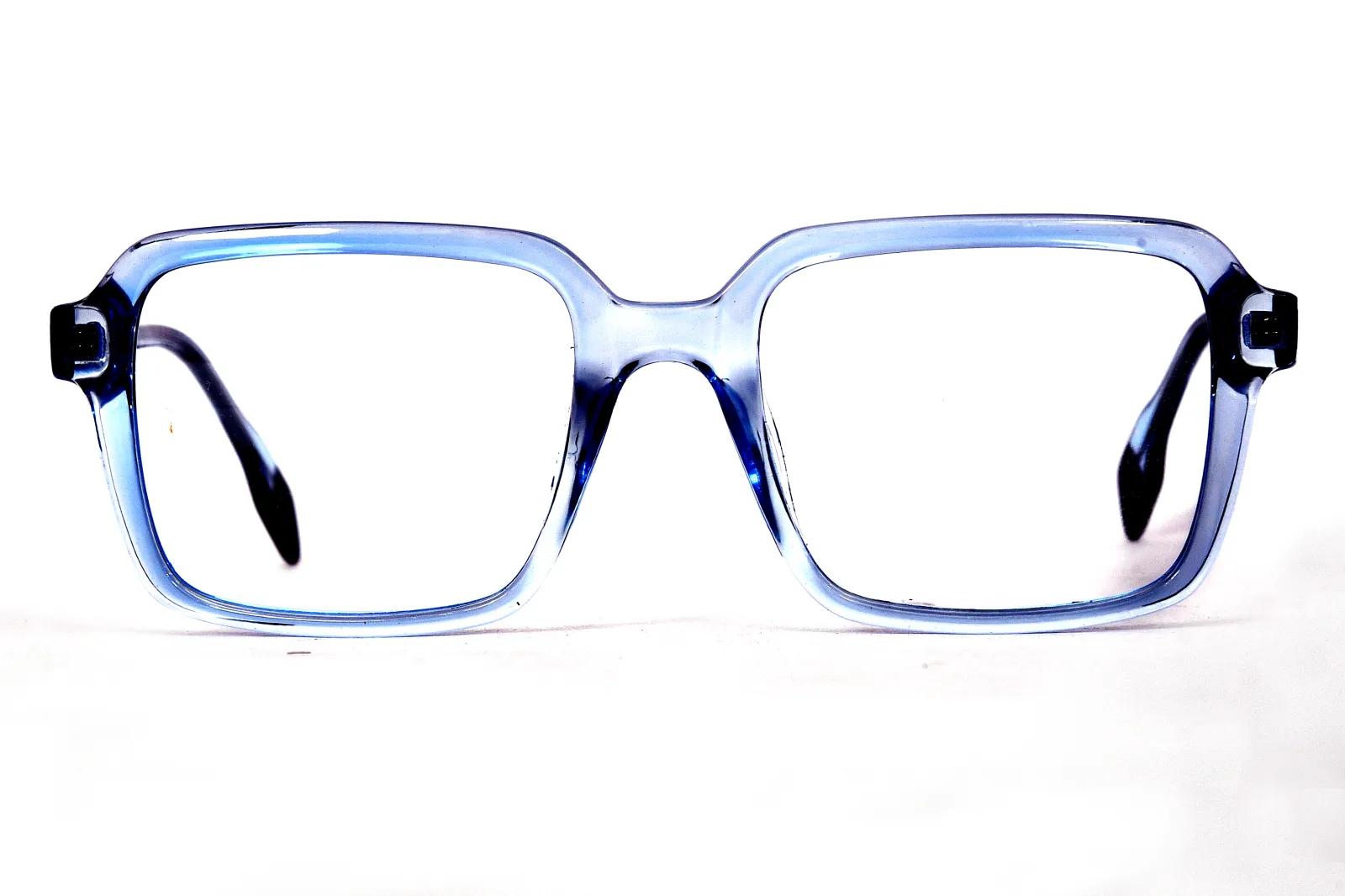 FOE Square Light Blue Full Rim Eyeglasses
