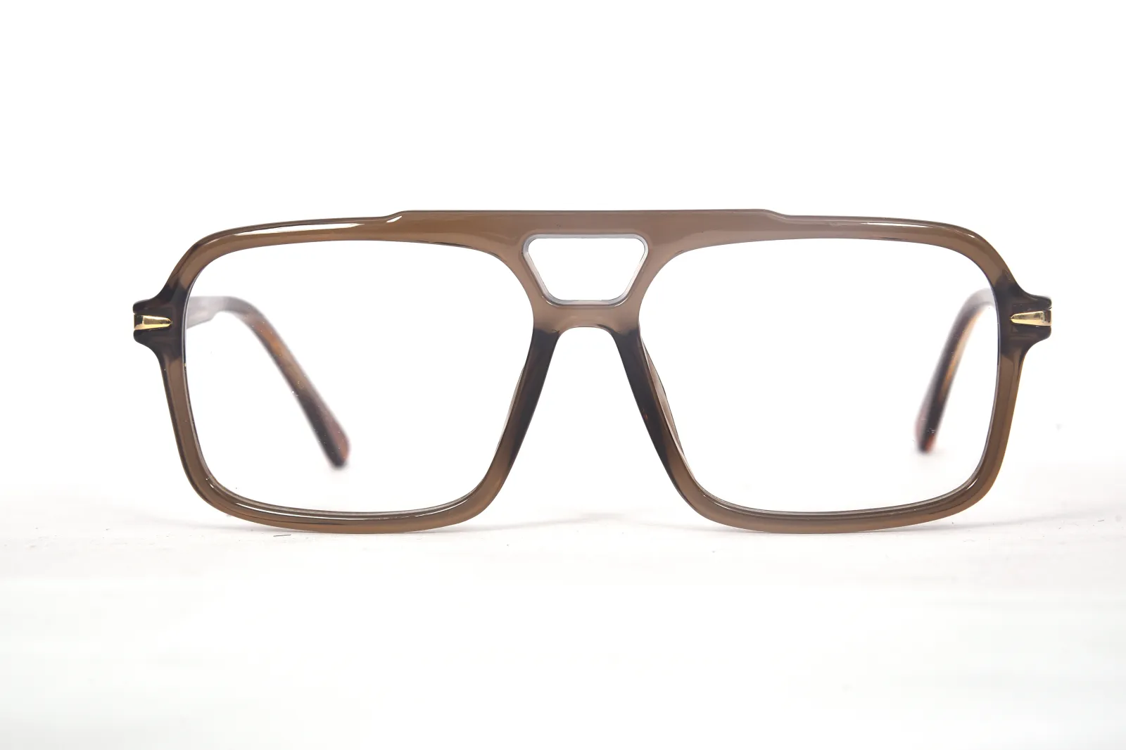 FOE Square Brown Full Rim Eyeglasses