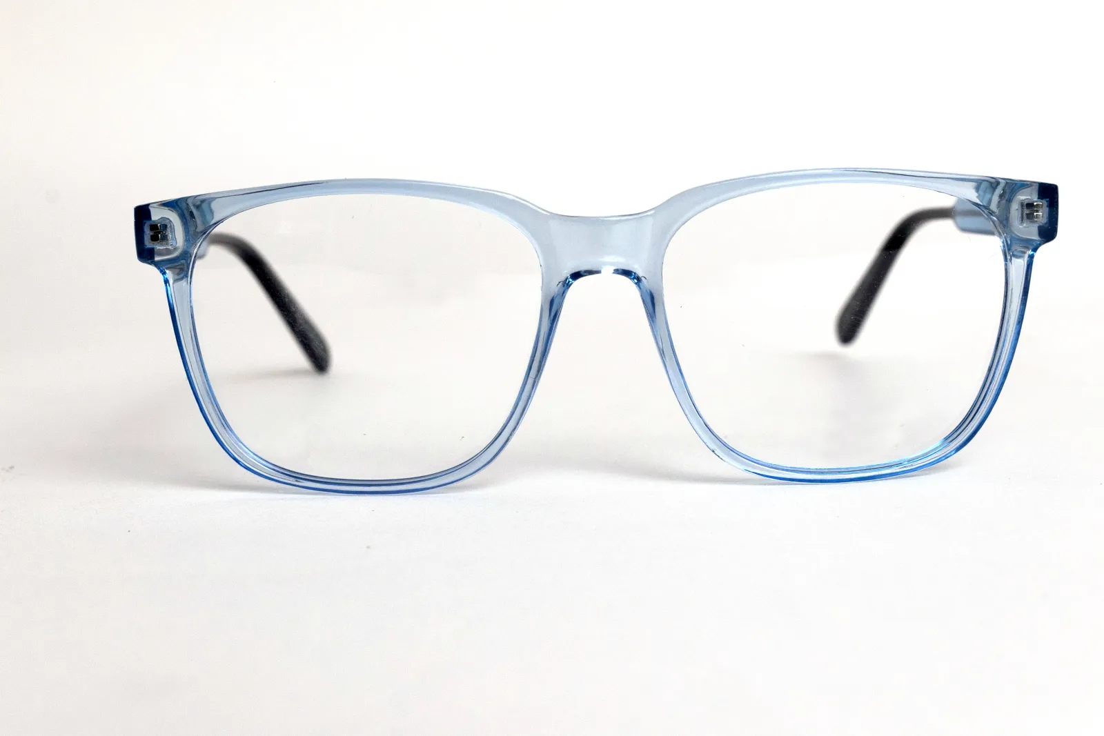 FOE Square Light Blue Full Rim Eyeglasses