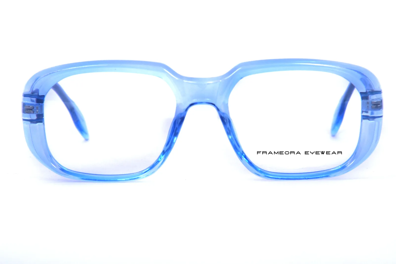FOE Rectangle Light Blue Full Rim Eyeglasses