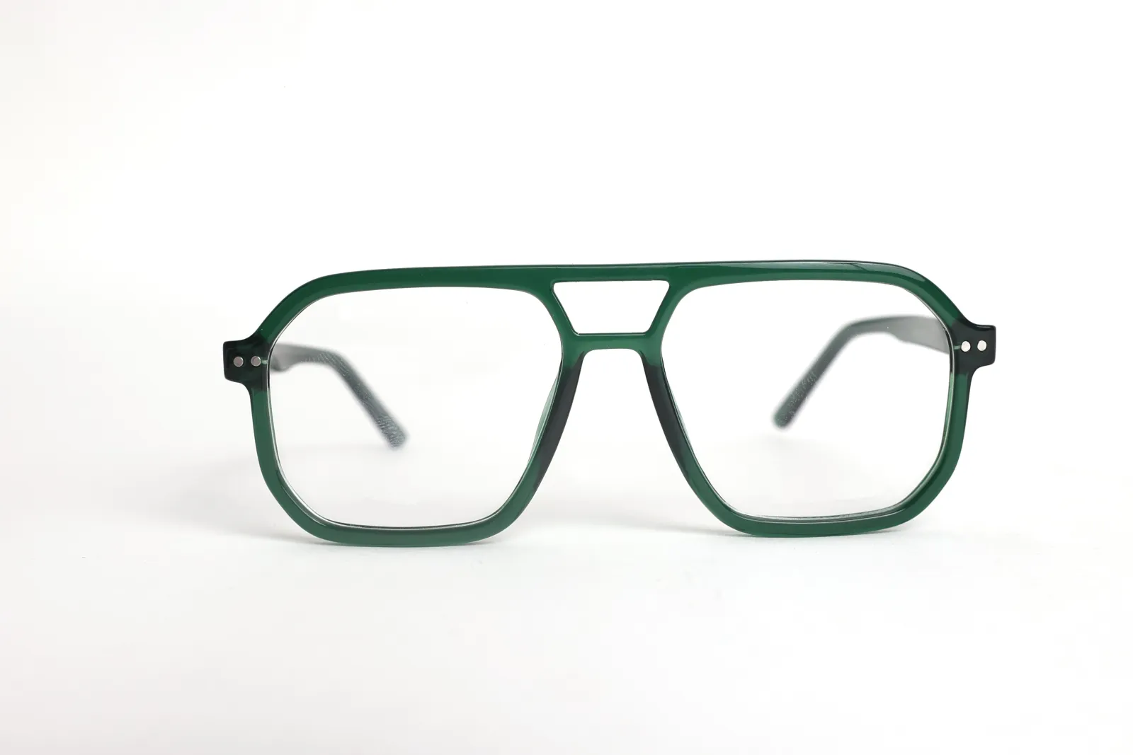 FOE Square Green Full Rim Eyeglasses - 161539