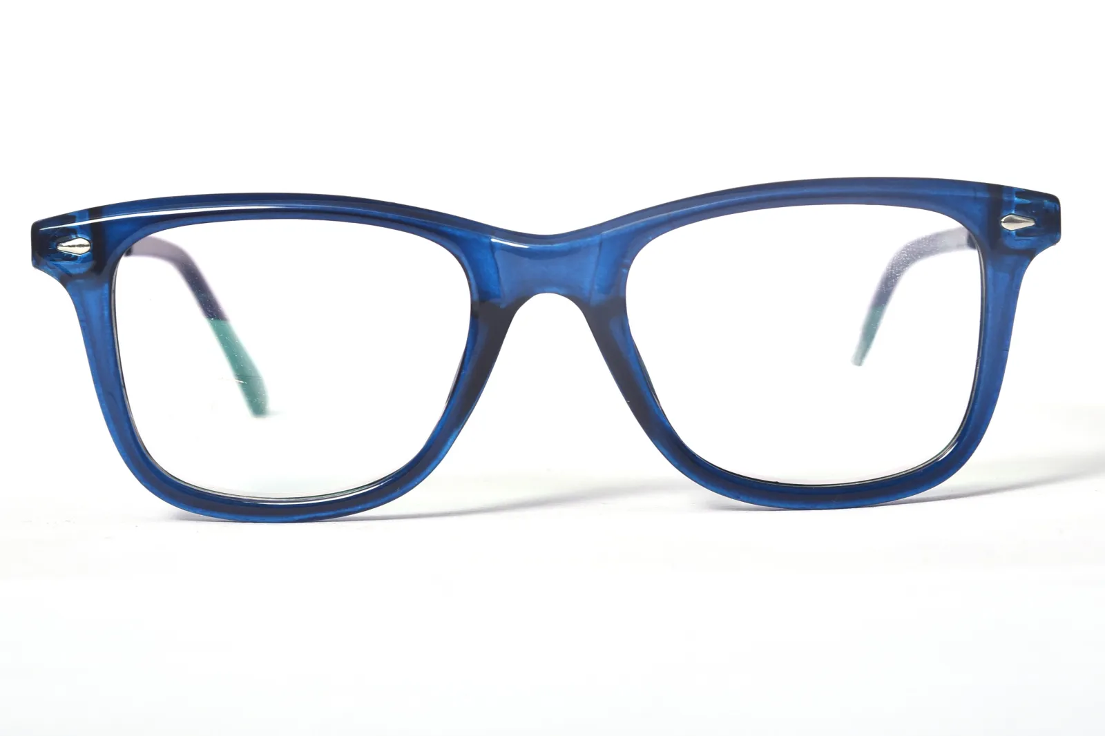 FOE Wayfarer Blue Full Rim Eyeglasses - 161604