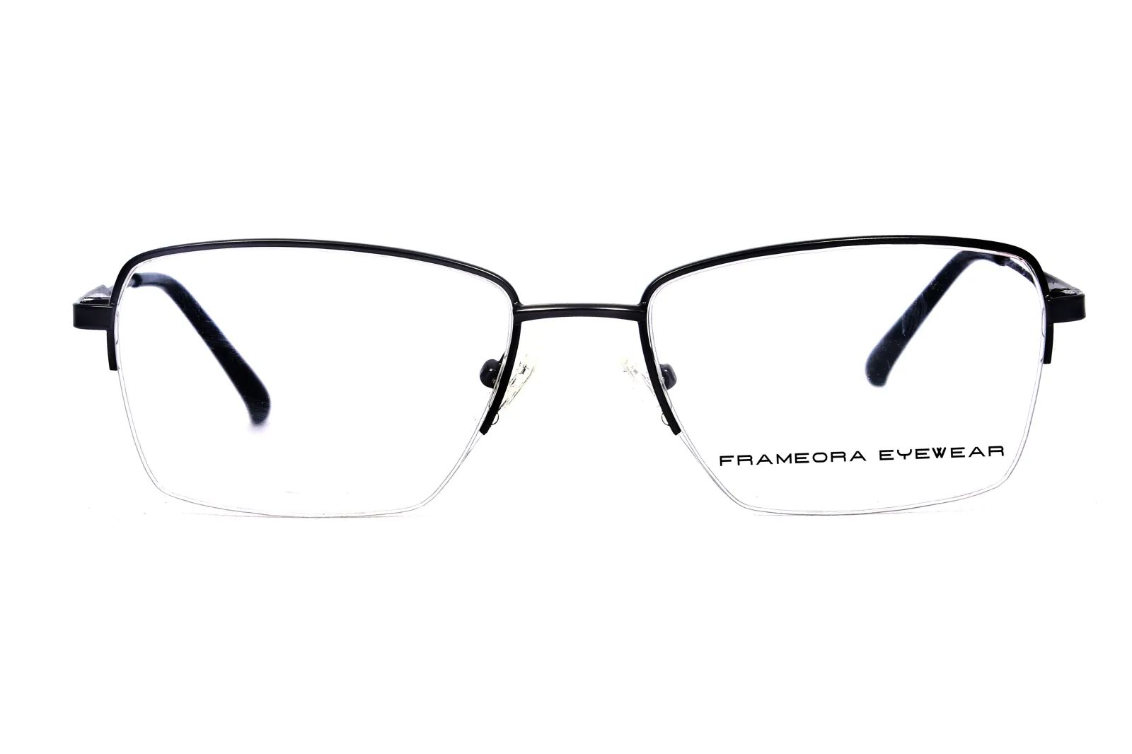 FOE Rectangle Gunmetal Titanium Half Rim Eyeglasses - 161608