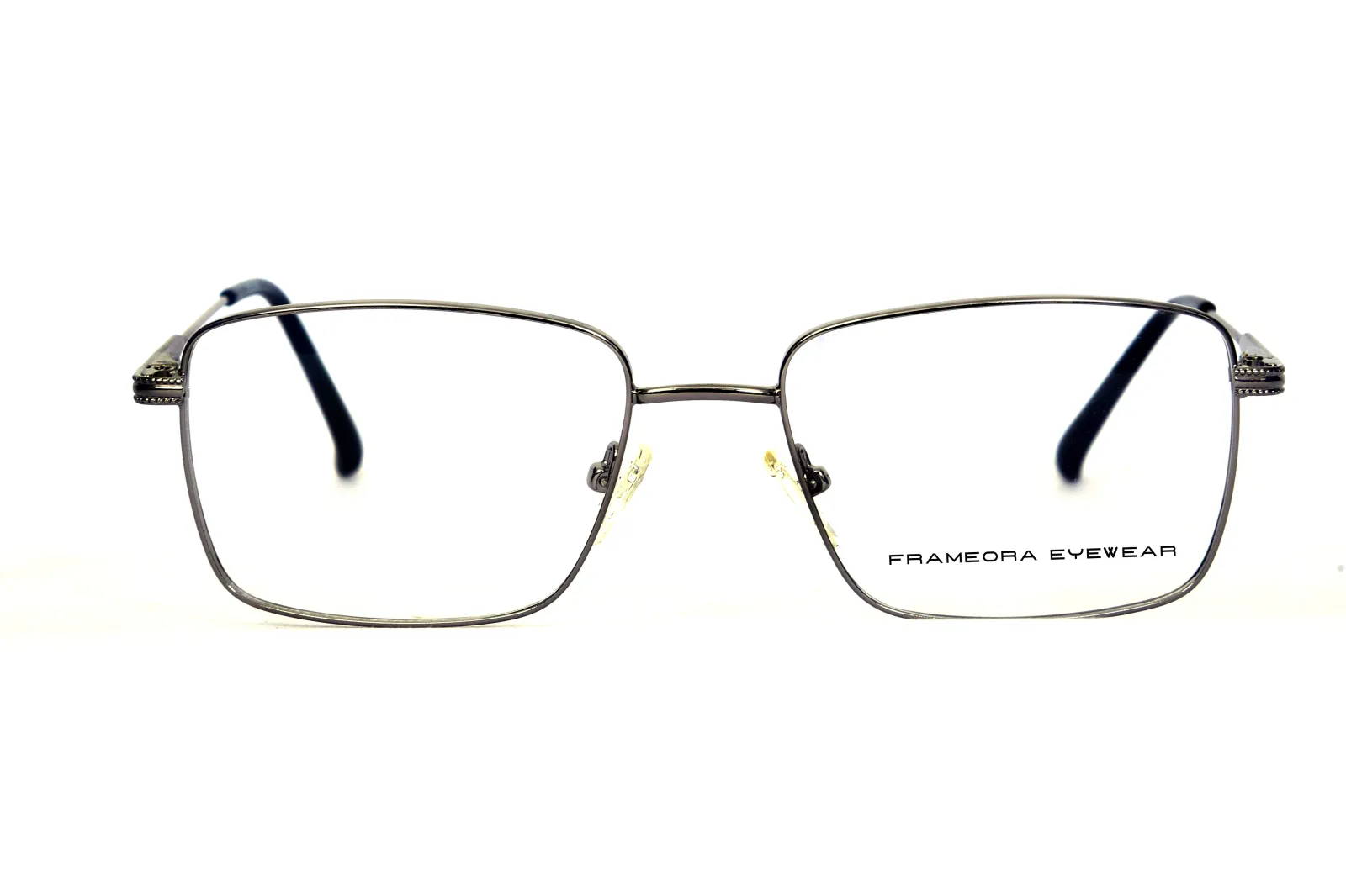 FOE Rectangle Silver Titanium Full Rim Eyeglasses - 161614