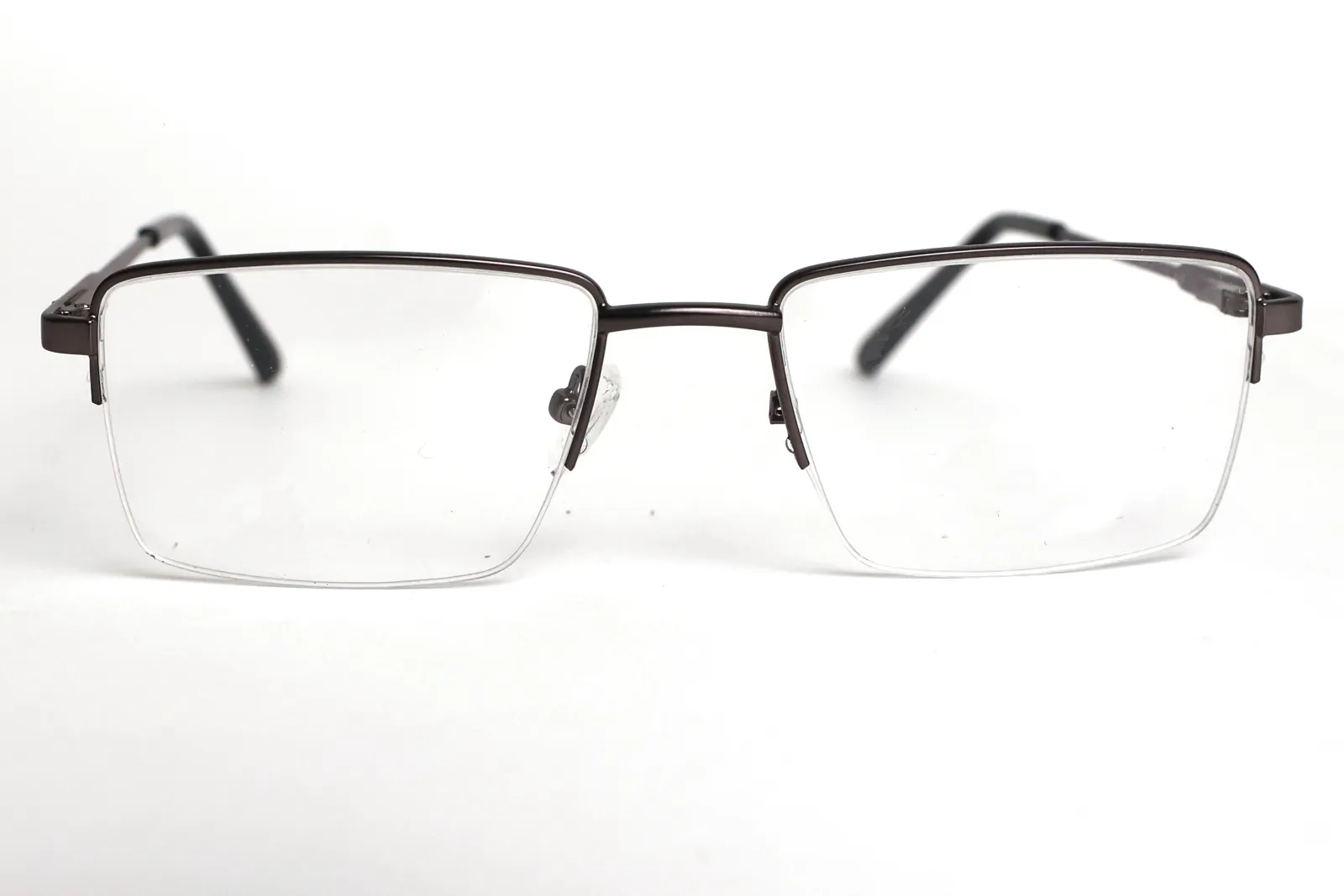 FOE Rectangle Gunmetal Half Rim Eyeglasses - 161615
