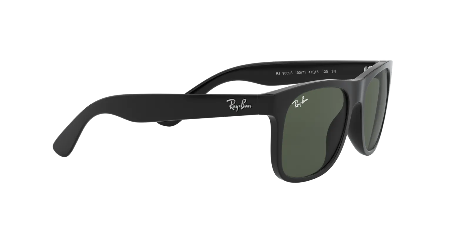 RayBan Kids Matte Black Square 0RJ9069S Sunglasses, view 3